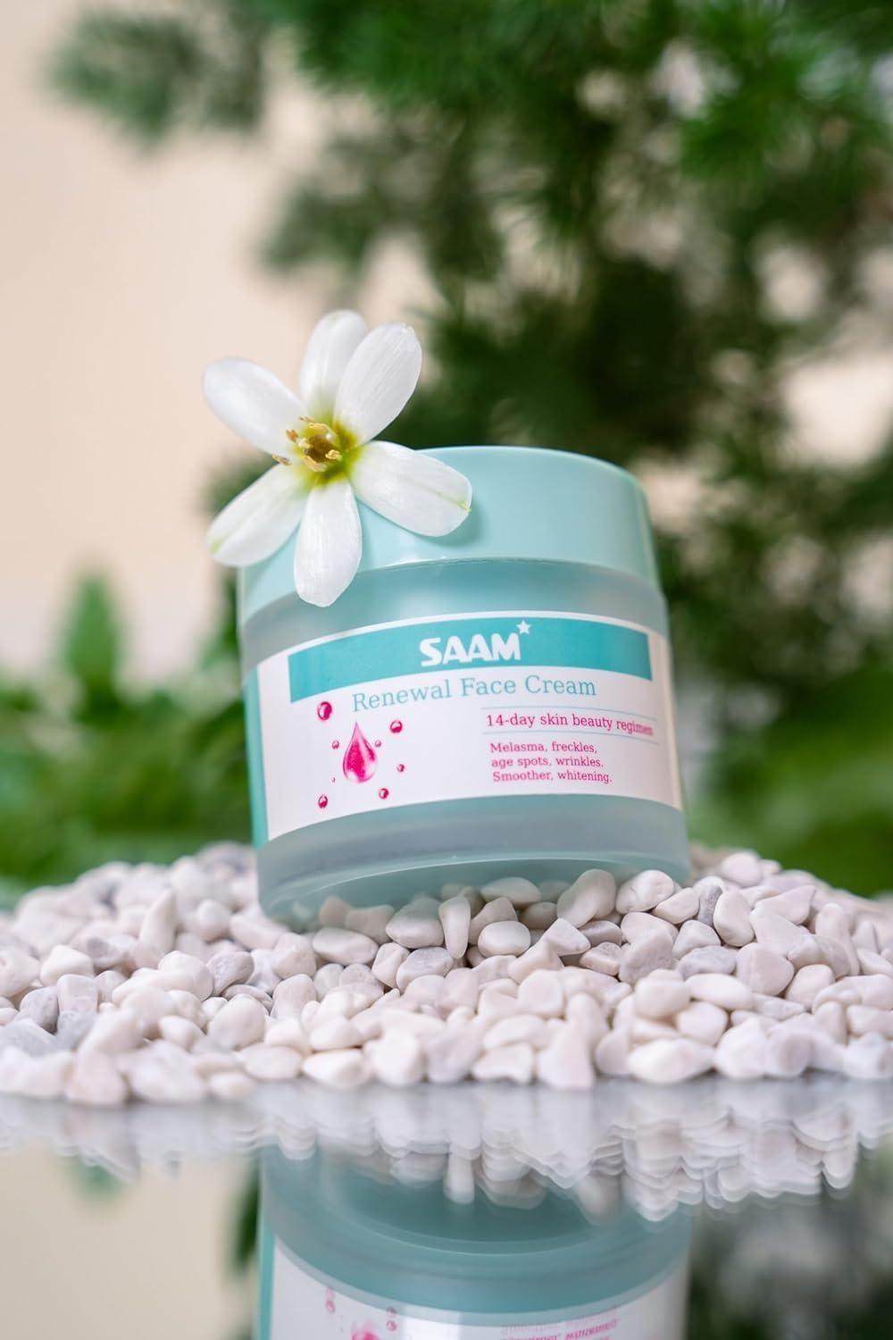 Saam renewal face cream, remove wrinkles, melasma, freckles, skin aging, dark skin