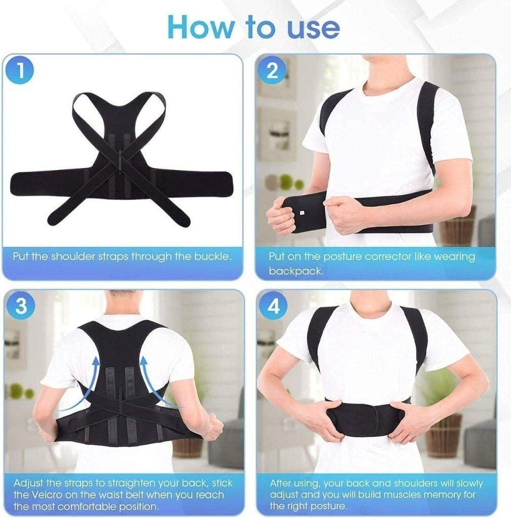 Back & Abdomen Support Pain Relief Posture Corrector Belt - gearot